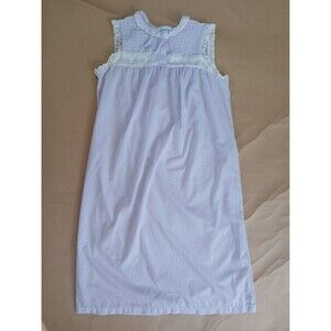 Vintage Deidre Nightgown Womens S Lavender Sleeveless Lace Cottagecore Granny